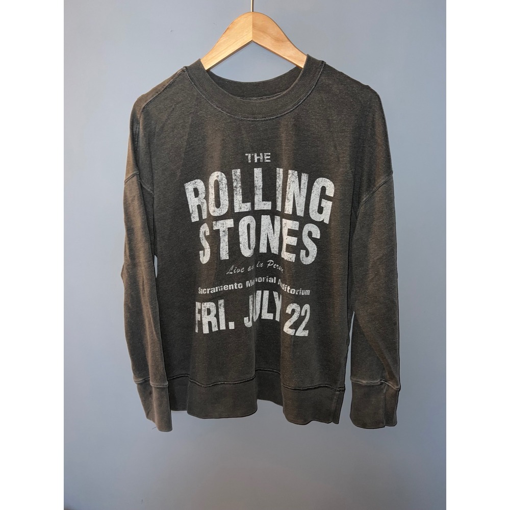 The Rolling Stones Sacramento Memorial Auditorium Graphic Sweatshirt Black